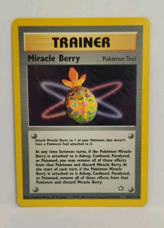 Pokemon Miracle Berry 94/111 - NM - 1st Edition Neo Genesis 2000 - Uncommon