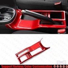 For Honda Fit Jazz 2014-2020 Bright Red Car Central Console Gear Shift Water Cup