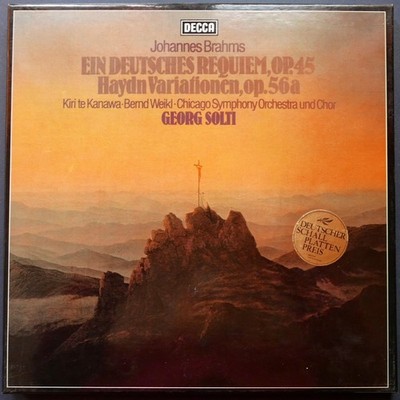 LP - Box  LP´s Vinyl BRAHMS Deutsches Requiem und Haydn Variationen  Georg Solti