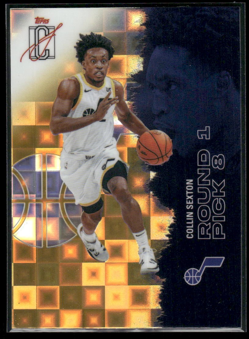2025-26 Topps Signature Class #85 Collin Sexton Chrome Pandora Yellow Refractors