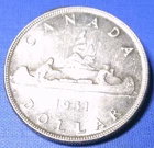 1951 Silver Canada Voyager Dollar, ProofLike.