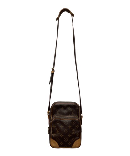 Louis Vuitton Monogram Shoulder Bag Brown Zip Adjustable Strap M45236