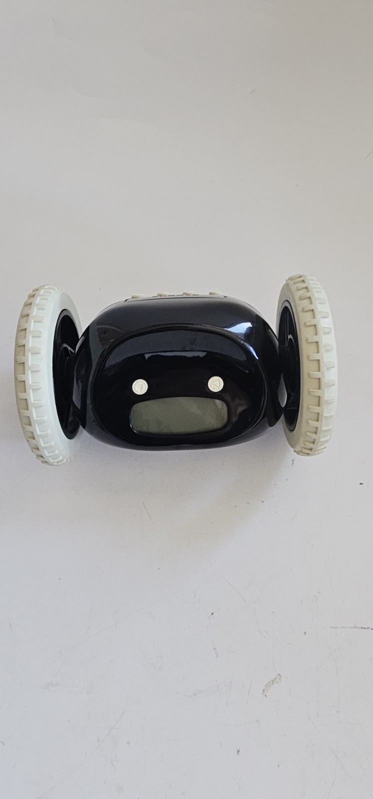 CLOCKY Alarm Clock on Wheels, Runs Away Black Works
