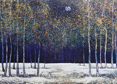 Woodland Evening Deluxe Boxed Holiday Cards (20 cards, 21 7 inches x 5
