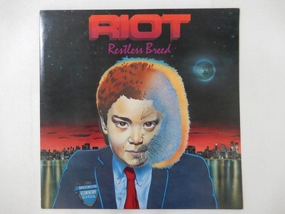 Riot Restless Breed Elektra P-11208 Japan promo VINYL LP