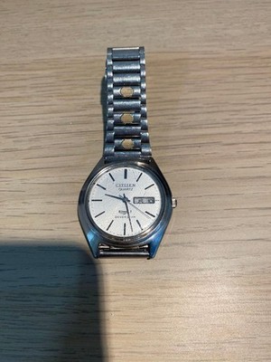 Citizen SEVEN STAR Quarz Armbanduhr Silber Uhr Original Original