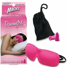 Mack's Dreamgirl Contoured Sleep Mask Comfortable Adjustable Strap 1 ct 6 Pack