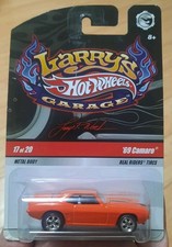 Hot Wheels Larrys Garage Orange 69 Camaro Wreal Riders C.2008 Hot Wheels Larrys Garage Orange 69 Camaro Wreal Riders C.2008