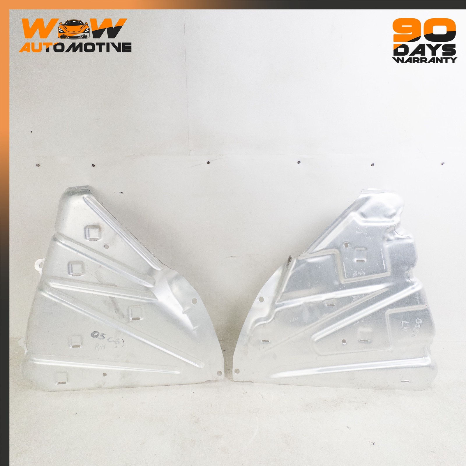 03-13 CHEVROLET CORVETTE C6 XLR LEFT RIGHT FUEL TANK HEAT SHIELD GUARD OEM