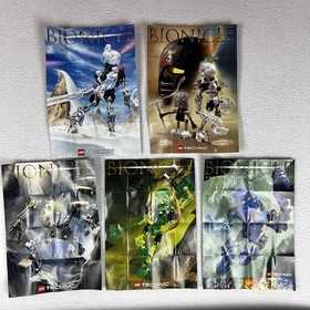 Lego Bionicle ORIGINAL TOA MATA  (8532- 8536) Canisters Posters Manuals Only