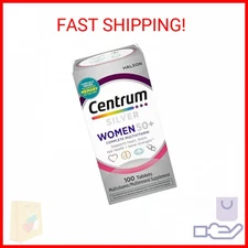Centrum Silver Women's Multivitamin for Women 50 Plus, Multivitamin/Multimineral