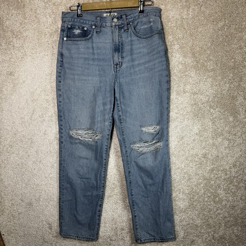 Madewell Perfect Vintage Straight Jean Women’s Size 29 Light Wash Distressed