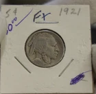 1921  US Buffalo Nickel 5c F