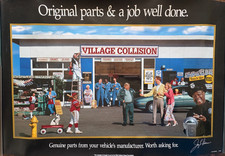2000 Oem Collision Repair Roundtable Original Parts Job Well Done Poster 36x24