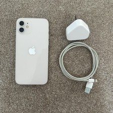 Apple iPhone 12 64GB Unlocked White 77% Battery Health C Condition