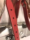 VINTAGE PAIR OF UNION HARDWARE BOB ICE SKATES WITH RED STRAPS NOS — photo 6