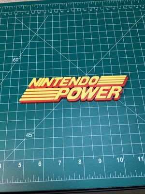 3D Printed Nintendo Power Model Display Fan Art Logo