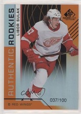 2018 SP Game Used Authentic Rookies Orange Rainbow 37/100 Libor Sulak #154 a2k