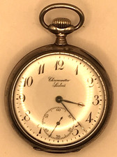 CHRONOMETRE LIDUS POCKET WATCH 15 JWL MILN 1905 REFURB SAN DIEGO CALIF SHOP,OBO