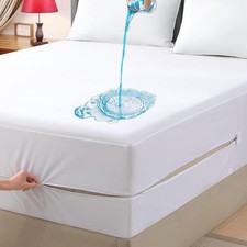 Mattress Encasement Waterproof Protector Zippered Deep Pocket Bed Bug Protector