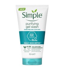 Simple Daily Skin Detox Purifying Face Gel Wash 150ml #FREE UK DELIVERY #