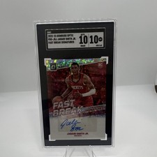 Panini 2022-23 Donruss Optic Fast Break Auto RC SGC 10 Jabari Smith Jr. #FBS-JSJ
