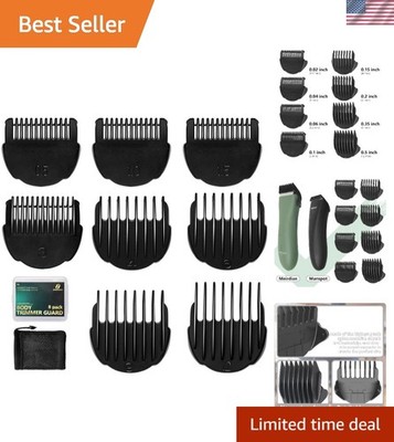 Black Hair Clipper Guard Set - Easy Installation for Ultimate Grooming Control