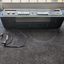 Sony CFS-W301 FM/AM Stereo Dual / 2 Cassette Radio Boombox Clean Tested