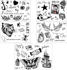Ultimate Tattoo Set - Singer - Over 65 Tattoos - Perfect For Concerts, Halloween