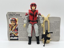 Product Image: GI Joe 1987 Crazylegs (Missing Stock) Vintage Hasbro Action Figure With Card