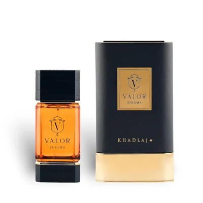 Khadlaj Valor Enigma Eau de Parfum Spray for Men, 3.4 Ounce
