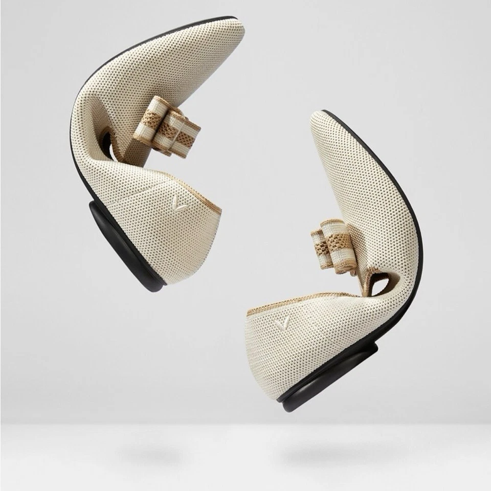 Mocasines VIVAIA Nadine con arco de remolque redondo en marfil crema talla EU 37,5 US 7 Foto 3 de 4