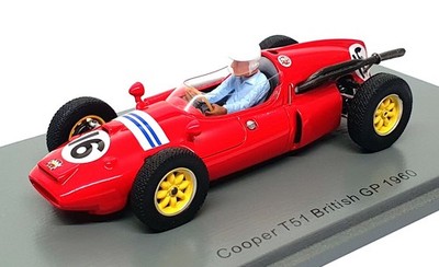 Spark 1/43 Scale S8054 - F1 Cooper T51 #16 British GP 1960 Masten Gregory