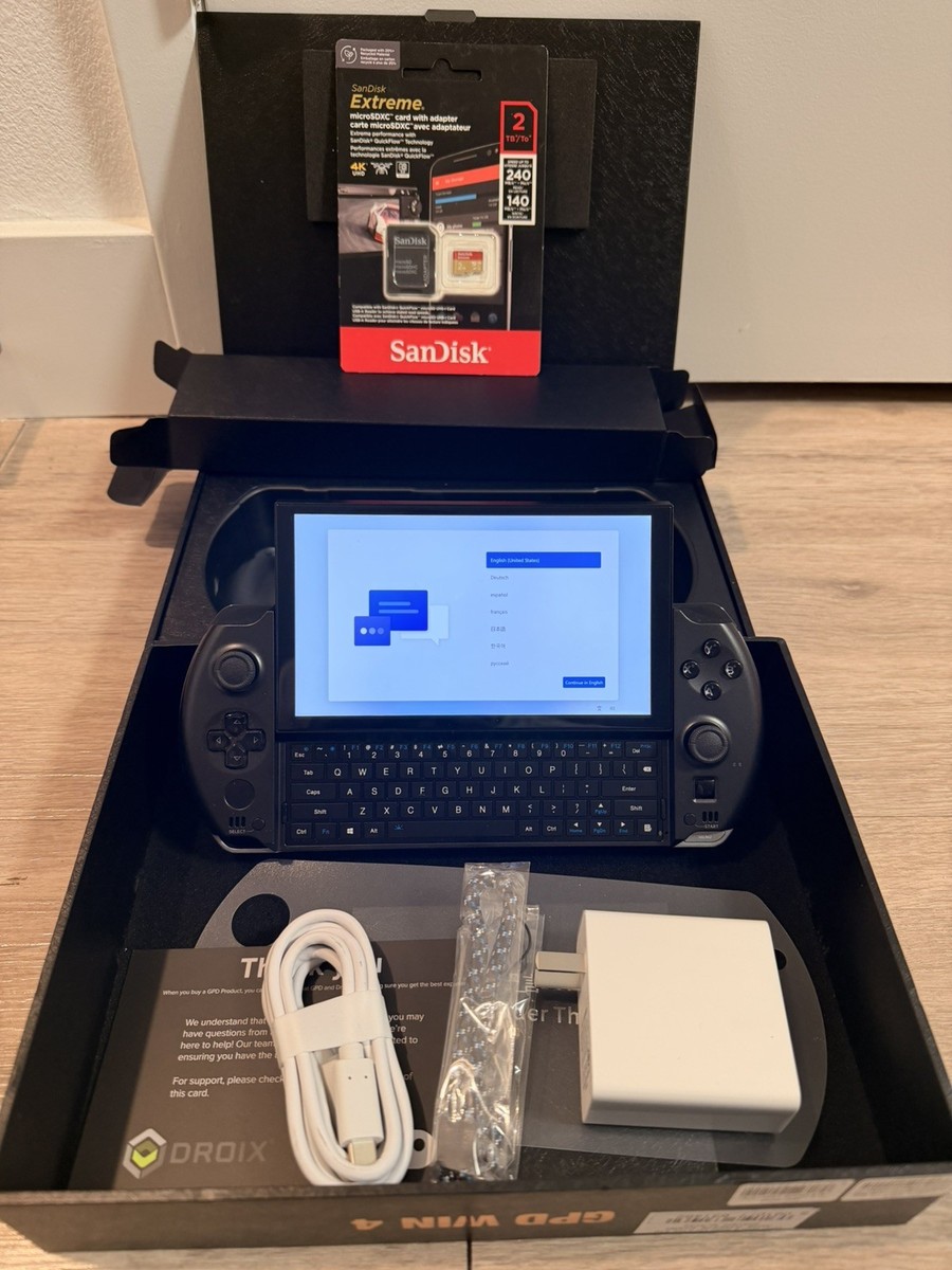 GPD WIN 4 (2025) Ryzen AI 9 HX 370 32GB 2TB + 2TB excellent GPD WIN 4 (2025) Ryzen AI 9 HX 370 32GB 2TB + 2TB excellent