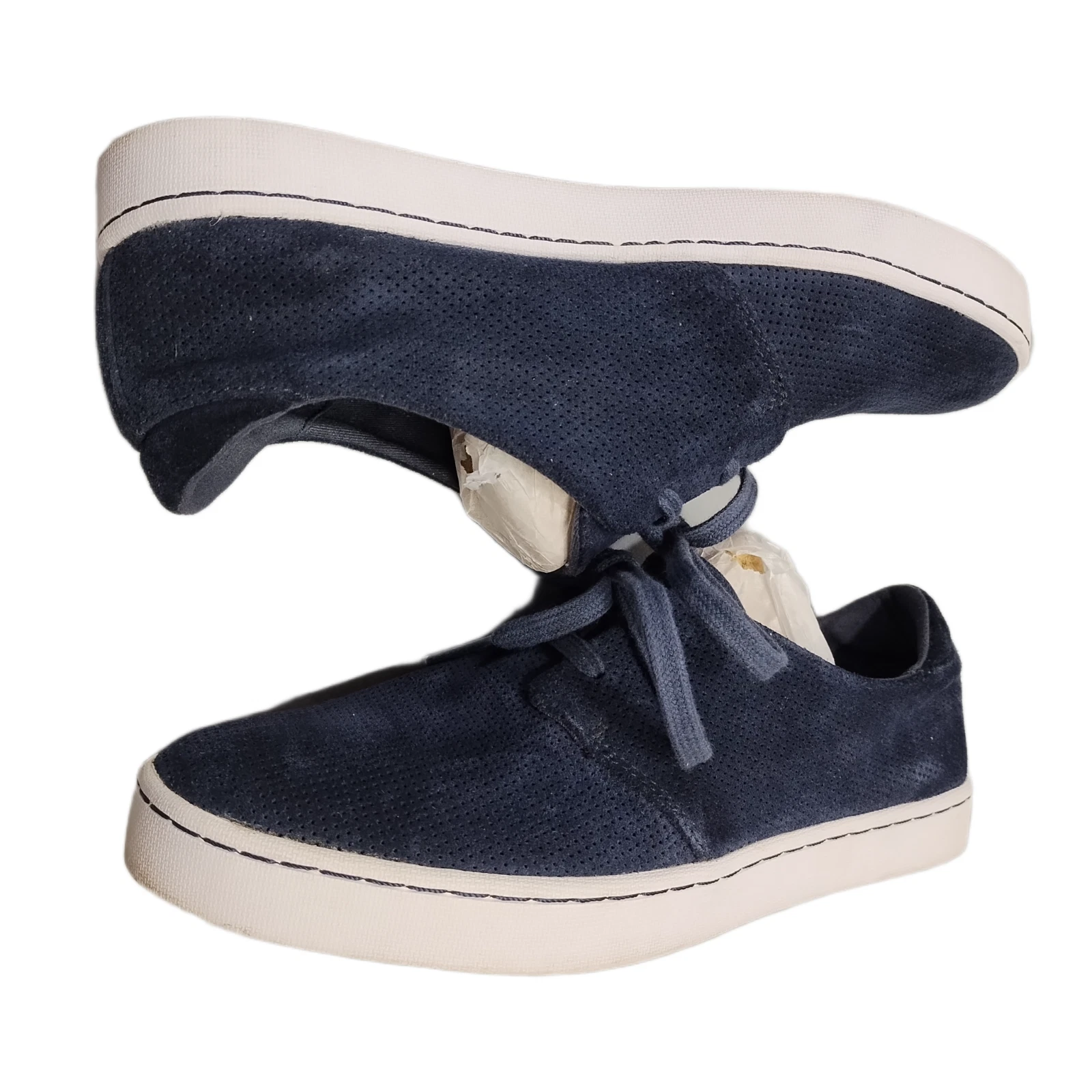 Clarks Collection Sneakers Womens US Size 9.5M Blue Perforated Low Top Lace Up