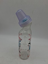 Vtg Disney Babies Evenflo Bottle 8 Oz Cap Ring Hood Goofy Angled Nurser