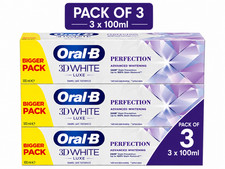 Image of Oral-B 3D White Luxe Perfection Whitening Toothpaste 100ml – Pack of 3