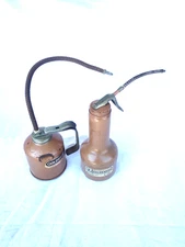 Lot of 2 Vintage Golden Rod Dutton-Lainson Oilers  636 & 727 Flex Spout Made USA