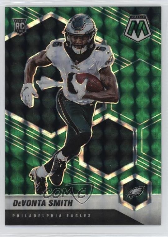 2021 Panini Mosaic Rookies Green Mosaic Prizm DeVonta Smith #305 11qd