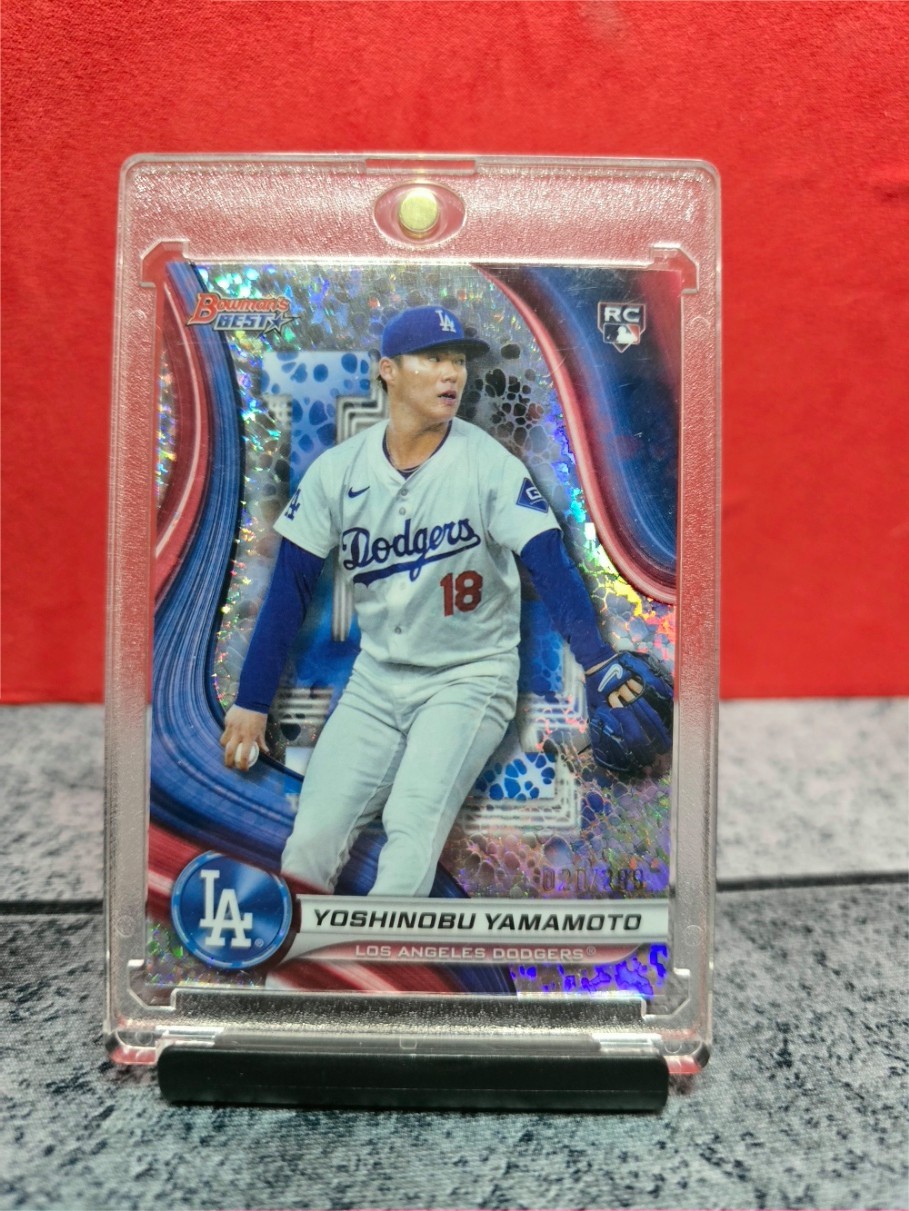 2024 Bowmans Best - Yoshinobu Yamamoto #34 - Mini-Diamond Refractor /299