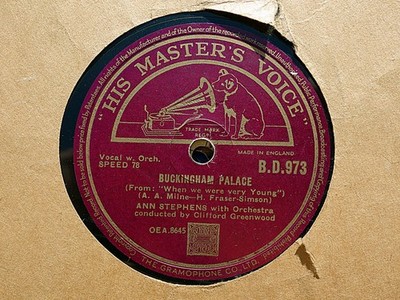 ANN STEPHENS - Buckingham Palace / Christopher Robin 78 rpm disc
