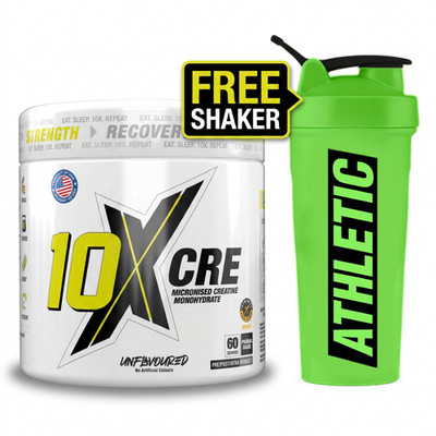 10x Athletic CRE 300g - Ultra-Pure Micronised Creatine Monohydrate - Unflavoured