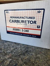 United Carburetor Remanufactured  Rochester  1 Barrel Carburetor 3-340