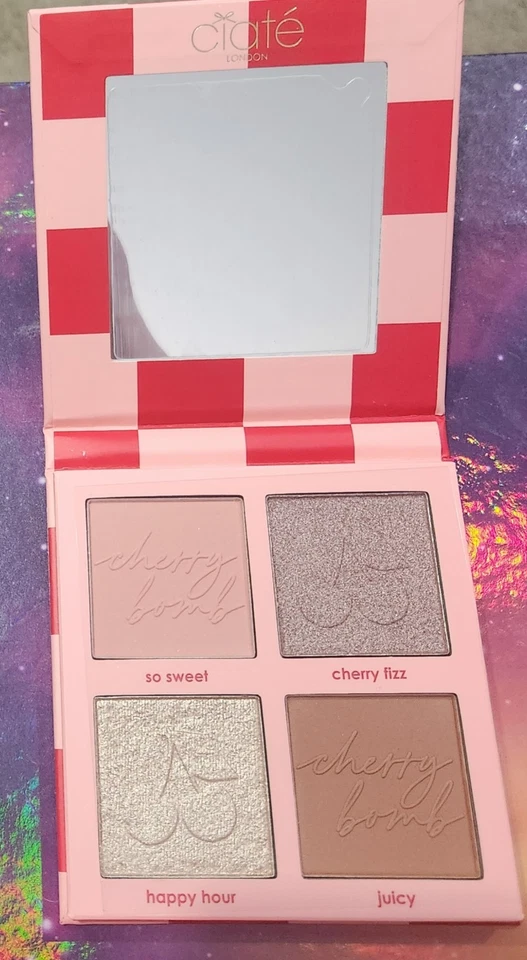 Ciate Cherry Bomb Blush & Highlighter Palette Light Medium 0.56 oz (Lot of 3) - Image 2 of 3