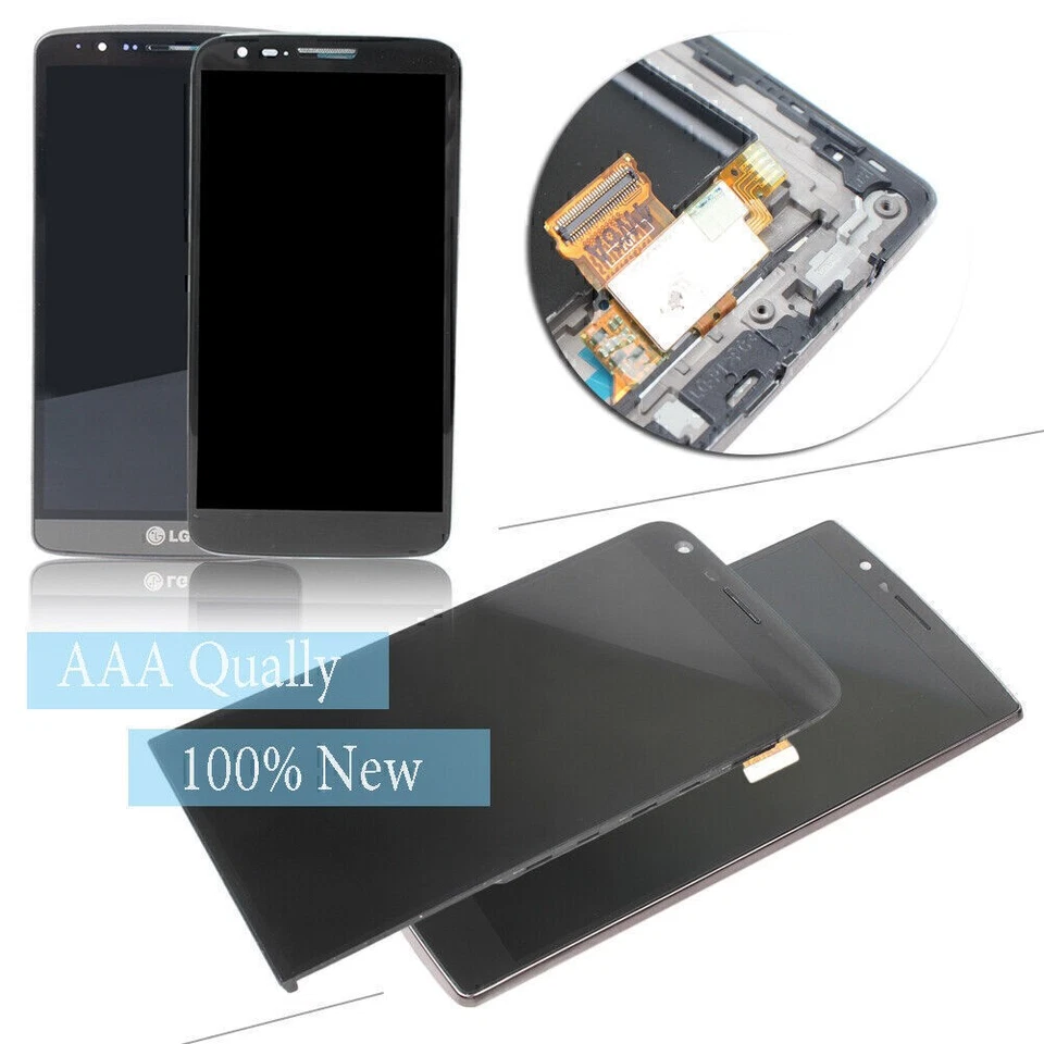New LCD Display + Touch Screen Digitizer Frame Assembly For LG G5 G4 G3 G2 D802 - Image 2 of 4