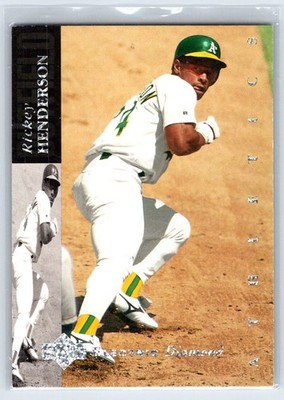 1994 Upper Deck #60b Rickey Henderson SILVER BACK Electric Diamond Hall of Fame