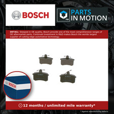 Brake Pads Set fits AUDI 80 S2 B4 2.2 Rear 93 to 95 ABY Bosch 4D0698451F Quality