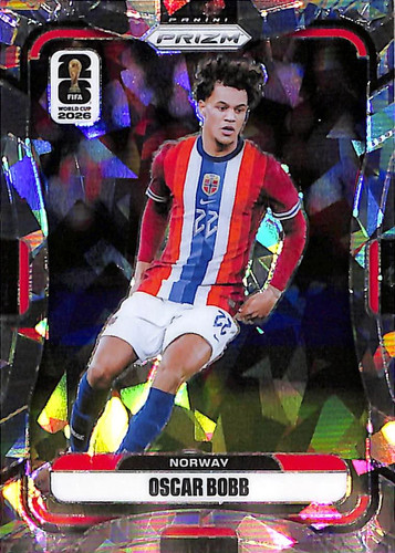 2026 Panini Prizm FIFA World Cup Oscar Bobb #329 Cracked Ice /23