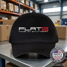 Flat 6 Air Cooled Turbo Trucker Hat Racing Engine Enthusiast Car Accessories