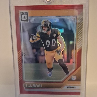 Panini 2024 Donruss Optic T.J. Watt Red Prizm #169 Steelers /125